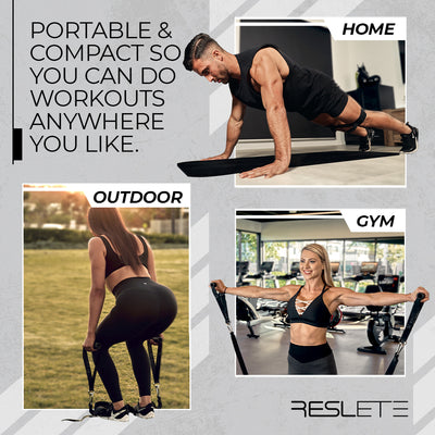 Train anywhere with the Reslete resistance band 